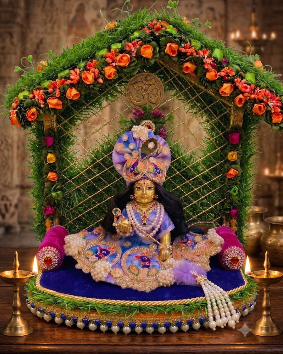 A home shrine fully dressed